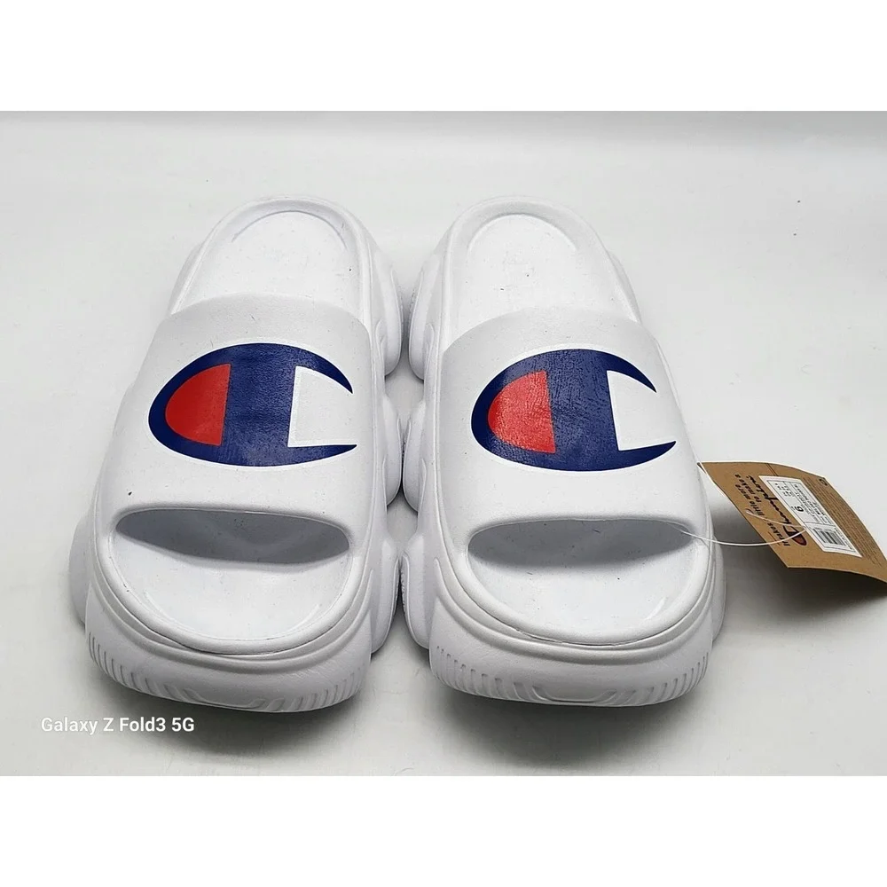 Champion‎ Kids Meloso Squish Slides White Size 6